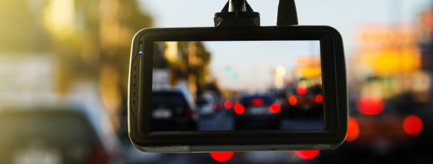 dashcam footage in a car accident